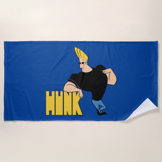 Johnny Bravo - Hunk ビーチタオル (正面)