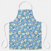 Johnny Bravo Icon Pattern エプロン (正面)