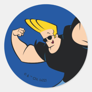 Johnny Bravo Iconic Pose ラウンドシール