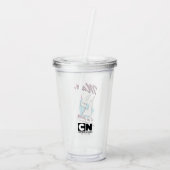 Johnny Bravo - Man I'm かわいらしレトロ アクリルタンブラー (裏面)