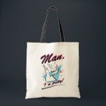 Johnny Bravo - Man I'm かわいらしレトロ トートバッグ<br><div class="desc">ジョニー・ブラボーのこのレトロなキャラクターグラフィックをチェックす読る: "男の私はかわいらし!"。</div>