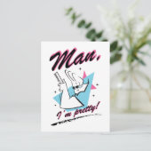 Johnny Bravo - Man I'm かわいらしレトロ ポストカード (スタンド正面)