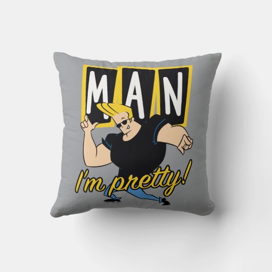 Johnny Bravo - Man I'm Pretty クッション (裏面)