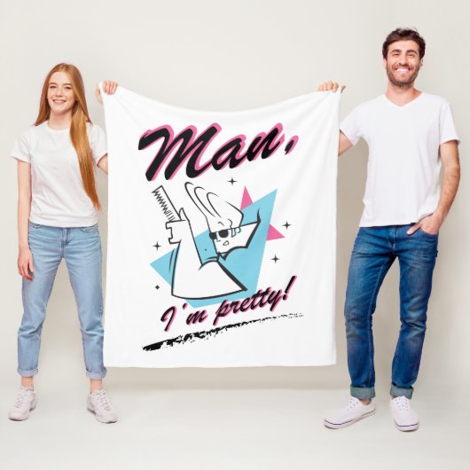 Johnny Bravo - Man I'm Pretty Retro Graphic フリースブランケット (インサイチュ)