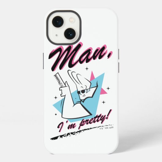 Johnny Bravo - Man I'm Pretty Retro Graphic iPhoneケース (裏面)