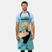 Johnny Bravo Picture Frame Pose エプロン (着用した状態)