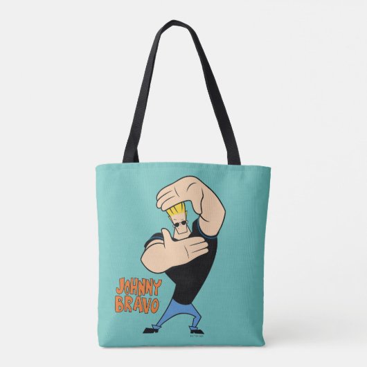 Johnny Bravo Picture Frame Pose トートバッグ (裏面)