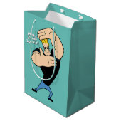 Johnny Bravo Picture Frame Pose ミディアムペーパーバッグ (裏面アングル)