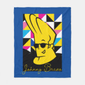Johnny Bravo Pop Art Graphic フリースブランケット (正面)