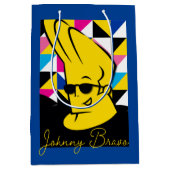Johnny Bravo Pop Art Graphic ミディアムペーパーバッグ (正面)