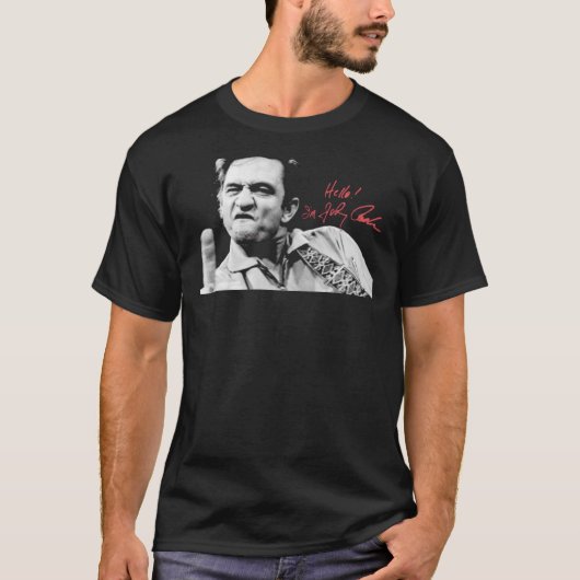 Johnny CASHスリムフィットTシャツ必須 Tシャツ (正面)