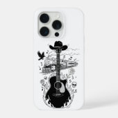 Johnny Cash Theme Phone Case iPhoneケース (裏面)