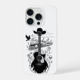Johnny Cash Theme Phone Case iPhone 15 Proケース