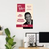 Johnny Hartman jazz poster - Mister Kelly's ポスター (ホームオフィス)
