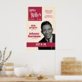 Johnny Hartman jazz poster - Mister Kelly's ポスター (キッチン)