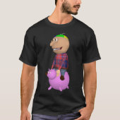Johnny Riding a Pig T-shirt Tシャツ (正面)