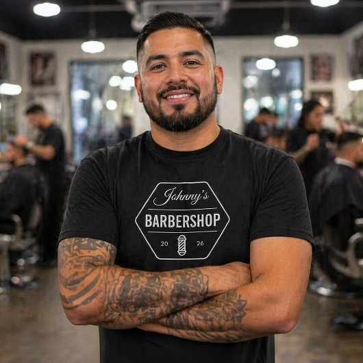 JOHNNY'S BARBERSHOP / カスタマイズ可能シャツ Tシャツ