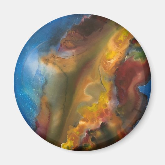 Johnson抽象芸術アートワークを使用した磁石 マグネット (正面)