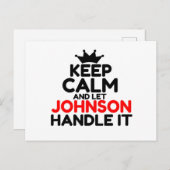 JOHNSON ポストカード (正面/裏面)