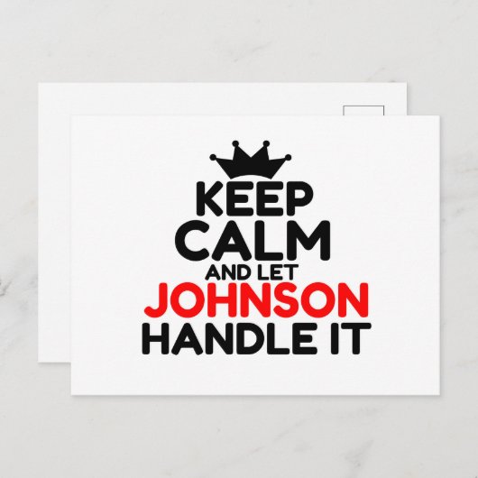 JOHNSON ポストカード (正面/裏面)