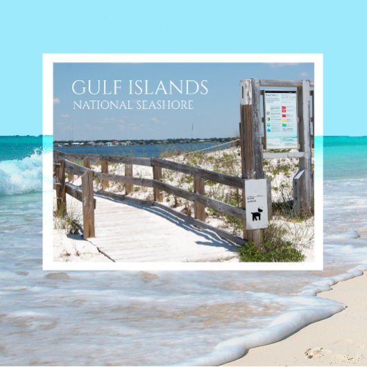 Johnson Beach Entrance, Gulf Islands NS, Florida ポストカード