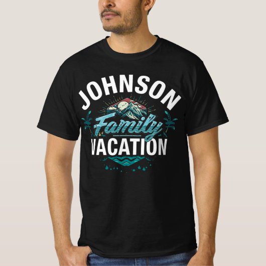 Johnson Family Vacation Matching Travel Tシャツ (正面)
