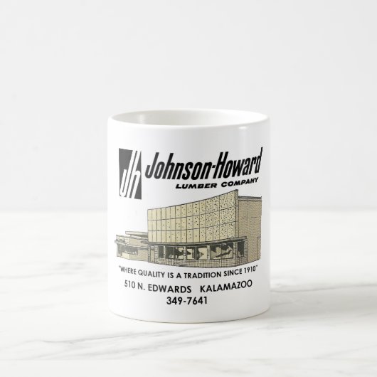 Johnson Howard Lumber Company, Kalamazoo MI Coffee コーヒーマグカップ (中央)