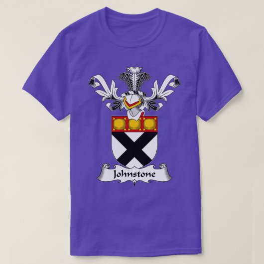 Johnstone Coat of Arms Family Crest  Tシャツ (デザイン正面)