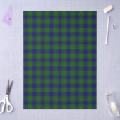 Johnstone tartan blue green plaid 薄葉紙 (クラフト)