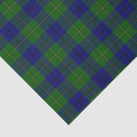 Johnstone tartan blue green plaid 薄葉紙 (詳細)