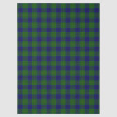 Johnstone tartan blue green plaid 薄葉紙 (正面)