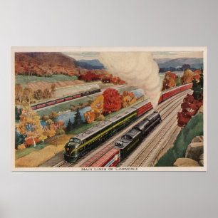 Johnstown、ペンシルバニア(商業の列車) ポスター