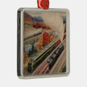 Johnstown、ペンシルバニア(商業の列車) メタルオーナメント (右)