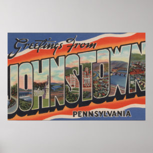 Johnstown、ペンシルバニア-大きい手紙場面2 ポスター