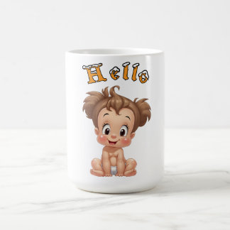 joie de bébé heureuse, et bonheur. コーヒーマグカップ