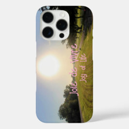 Joie de Vivreの電話ケース – ピンク版 iPhone 16 Proケース