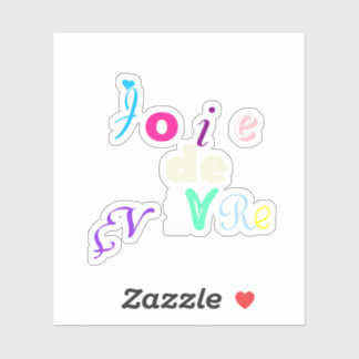 Joie de vivre-カスタムCut Vinylシール シール