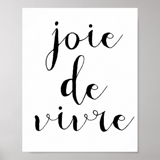 Joie de vivre ポスター (正面)