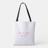 Joie de vivre, Joy of Life - Pink トートバッグ (裏面)