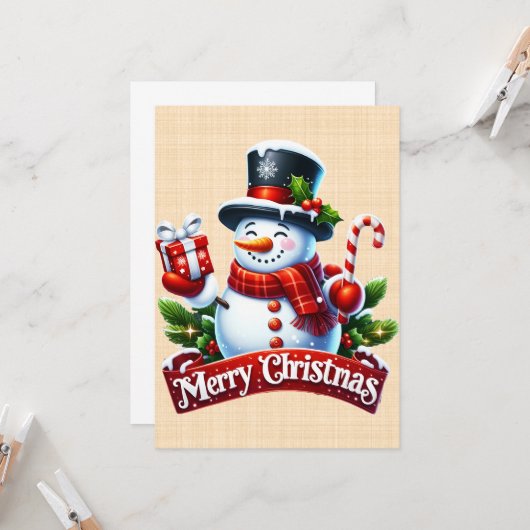 Joie Hivernale Festive 招待状 (正面/裏面インサイチュ)