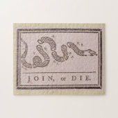 Join or Die by Benjamin Franklin ジグソーパズル (横)