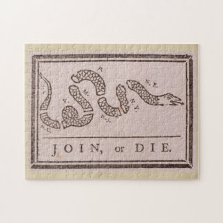 Join or Die by Benjamin Franklin ジグソーパズル