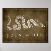 Join or Die Print ポスター (正面)