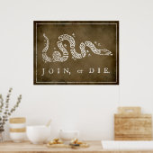 Join or Die Print ポスター (キッチン)