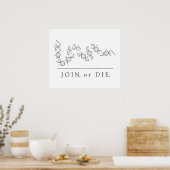 Join or Die - Science poster ポスター (キッチン)