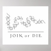 Join or Die - Science poster ポスター (正面)