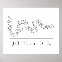 Join or Die - Science poster ポスター