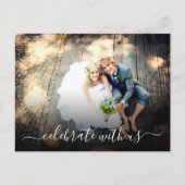 Join Our Intimate Wedding Celebration インビテーションポストカード (正面)