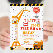 Join the Crew Boy Construction Birthday Invitation 招待状