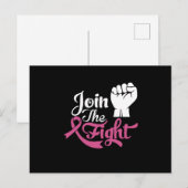Join The Fight Family Matching Breast Cancer Gift ポストカード (正面/裏面)